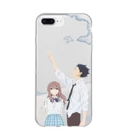 Iphone 7 PLUS - 8 PLUS Uyumlu A Silent Voice Tasarımlı Şeffaf Telefon Kılıfı