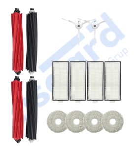 Roborock Q Revo Master Uyumlu 2 Ana Fırça 2 Yan Fırça 4 Filtre 4 Mop