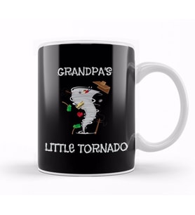 Cute Grandpa s Little Tornado Kids Kupa Bardak Porselen