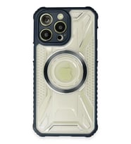 Newface Apple iPhone 14 Pro Max Kılıf Prag Magneticsafe Kapak - Lacivert