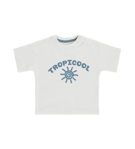 Civil Baby Tropicool Baskılı 3-12 Ay Tişört - Ekru
