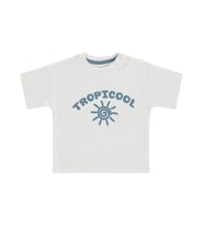 Civil Baby Tropicool Baskılı 3-12 Ay Tişört - Ekru