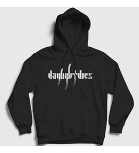 Presmono Unisex Siyah Logo Daylight Dies Kapüşonlu Sweatshirt 538873tt