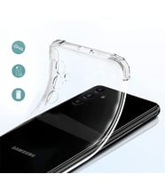 Galaxy S23 FE Kılıf Köşeleri Airbagli Kamera Korumalı Silikon (Renksiz)