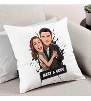 Kişiye Özel Dans Eden Çiftler Karikatürlü Yastık