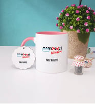 Radyoloji Teknikeri Kupa Bardak Pembe ve Anahtarlık