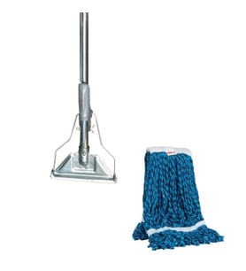 COD-EX Yedek Dar Islak Mop+Saplı Metal Mop Tutucu
