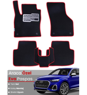 AUDİ Q5 (2017-2025) Uyumlu EVA Paspas Tam Set–Araca Özel,Su Geçirmez,Hızlı ve Kolay Montaj