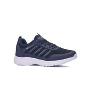 Günlük Erkek Büyük Beden 45-47 Sneaker Spor Ayakkabı Bağcıklı Fileli Rahat  2080 (Lacivert - Beyaz) (Lacivert-Beyaz)