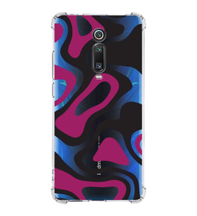 Xiaomi Redmi K20 Köşe Korumalı Antişok Kapak Renkli Desen Tasarımlı Şeffaf Silikon Kılıf