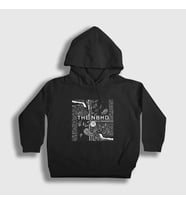Presmono Unisex Çocuk Siyah Nbhd The Neighbourhood Kapüşonlu Sweatshirt 176242tt