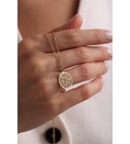 Kişiye Özel 925 Ayar Gümüş İtfaiye Departmanı Sembol Tasarım Kolye (Gold)