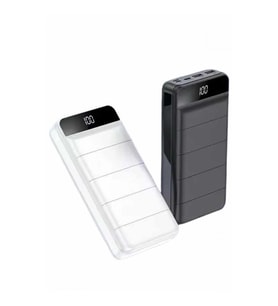 Mey İthalat® Powerbank 50.000 Mah Dijital Göstergeli Taşınabilir 4 Portlu Hızlı Powerbank