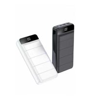 Mey İthalat® Powerbank 50.000 Mah Dijital Göstergeli Taşınabilir 4 Portlu Hızlı Powerbank