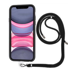 Apple iPhone 11 Pro İp Askılı Silikon Kılıf Siyah