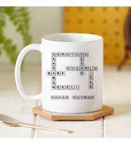 Kişiye Özel Babaya Hediye Scrabble Kupa Bardak