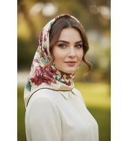 Mısırlı Polyester Eşarp Desen 2