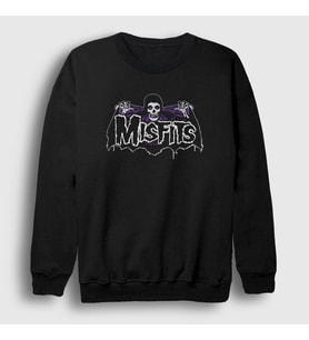 Presmono Unisex Siyah Crimson Ghost The Misfits Sweatshirt 174730tt