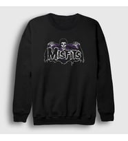 Presmono Unisex Siyah Crimson Ghost The Misfits Sweatshirt 174730tt