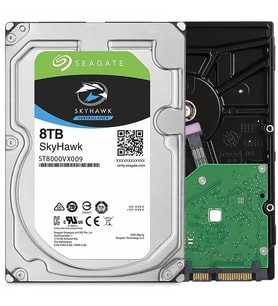 SEAGATE 3.5" 8TB SKYHAWK ST8000VX009 5400 RPM 256MB SATA-3 Güvenlik Diski