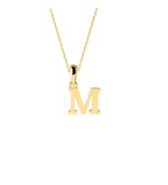 14 Ayar Altın M Harfi Kolye 1,55 gr