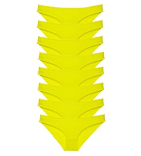 Mulvxbrf Brf02 8 Adet Süper Eko Set Likralı Kadın Slip Külot Sarı (Mulvix)