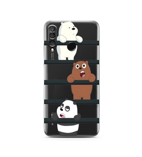 Huawei P30 Lite Uyumlu Baskılı Yumuşak Silikon Şeffaf Telefon Kılıfı