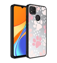 Xiaomi Redmi 9C Kılıf Aynalı Desenli Kamera Korumalı Parlak Zore Mirror Kılıf Pati