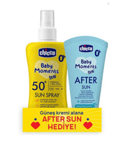 Chicco Güneş Kremi Spf 50+ 150 ml & Güneş Sonrası Kremi 150 ml (Çok Renkli)