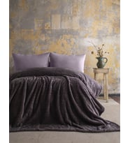 Çift Kişilik Trusty Antrasit Jakar Desen Battaniye 200x220 CM