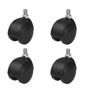 4 Adet Hts Eko 3/8 Vidalı Döner Mobilya Tekeri Çap : 49 mm Kod : 402