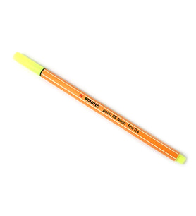 Stabilo Point 88 Floresan Sarı Kalem - 2 adet