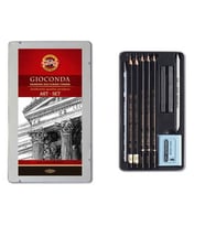Koh-i Noor Gioconda Art Set 10 Parça Karakalem Resim Seti Metal Kutu 