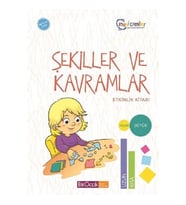 Şekiller ve Kavramlar Etkinlik Kitabı (48+ Ay) - Fatma İşler - Bir Ocak Yayınları