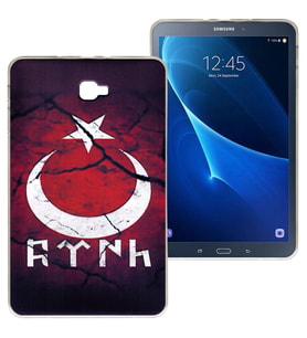 Samsung Galaxy Tab T580 Baskılı Silikon Kılıf BK-39