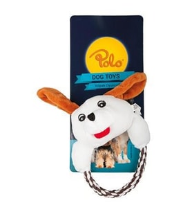 Polo Peluş Köpek Oyuncağı Tek Tutma Kollu 18 Cm