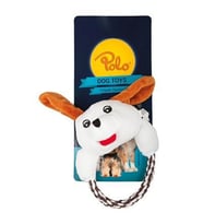 Polo Peluş Köpek Oyuncağı Tek Tutma Kollu 18 Cm