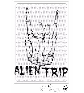 Caveira Alien Trip Puzzle 240 Parça Yapboz
