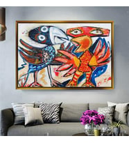 Altın Çerçeveli dekoratif tablo l222 (Gold)