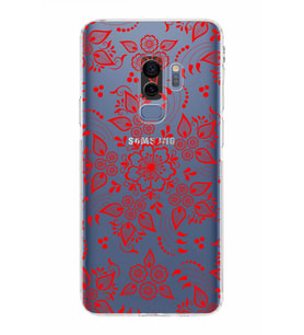 Samsung Galaxy S9 Plus  Kamera Korumalı Kapak Nostalji Desen Tasarımlı  Şeffaf Kılıf