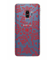 Samsung Galaxy S9 Plus  Kamera Korumalı Kapak Nostalji Desen Tasarımlı  Şeffaf Kılıf