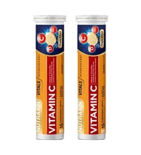 Nutraxin Vitamin C D Zinc 15 Efervesan Tablet - İkili Kofre