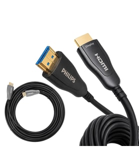 Philips SWR3019W/93 40 Metre 4K 60Hz AOC Fiber Optik HDMI Kablo Çinko Alaşım Gövde