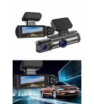 Araç İçi Full Hd Kamera Ön ve Arka Kameralı Ekranlı Araç Kamerası