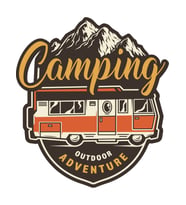 Outdoor Adventure Camping Araba Karavan Sticker 19CM