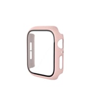 Apple Watch 44mm Camlı Kasa Ekran Koruyucu - Pembe