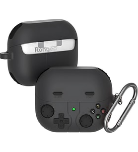[Retro-Gamepad] Samsung Galaxy Buds 3-Pro-3 FE için Kulaklık Kılıfı Darbe Emici Köşe Korumalı Buds 3 Pro Koruyucu Yumuşak TPU Oyun Konsolu Görünümlü Buds 3 Pro Kılıfı (Koyu Gri)