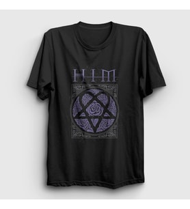 Presmono Unisex Siyah Roses Him T-Shirt 81133tt