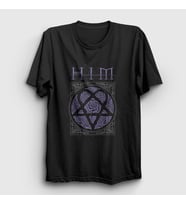 Presmono Unisex Siyah Roses Him T-Shirt 81133tt