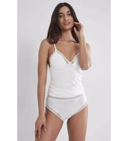 Pierre Cardin 305 Kaşkorse Dantelli Bayan Atlet Külot Takımı (Ekru)